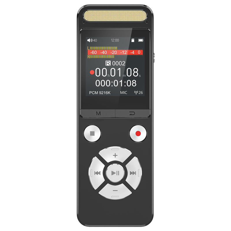 256GB 9216Kbps Digital Voice Recorder - 8684Hrs Recording Storage Voice Activated Recorder with Playback Noise Reduction - Audio Recorder Device for Lectures Meetings Interviews 256GB