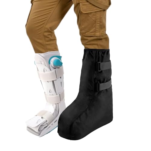 Medical Shoe Covers Boot Cover, Air Cam Walker Fracture Boots, Waterproof Fracture Boot Cover, Medical Orthopedic Boots for Broken Foot, Sprained Ankle (L) L