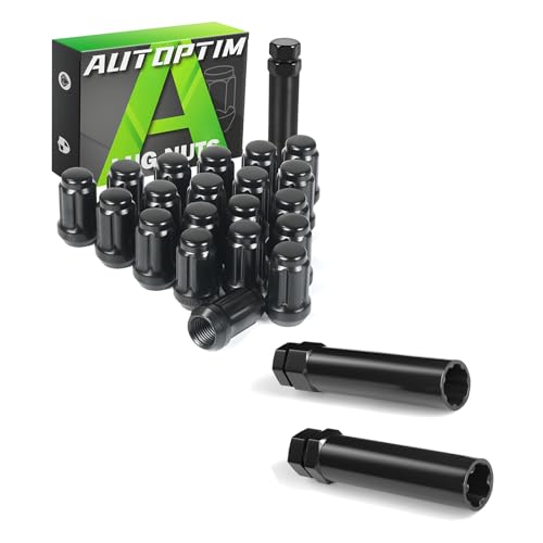 AUTOPTIM M12x1.5 Spline Lug Nuts & 2 Piece 6 & 7 Spline Lug Nut Socket Key