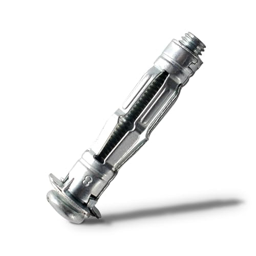30 pcs Molly Bolts, Metal Drywall Anchors, Heavy Duty Zinc Plated Steel Molly Bolt (M8-52) M8-52
