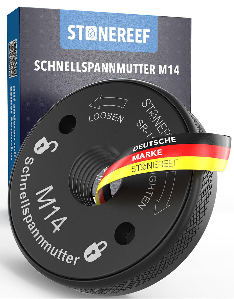 Quick Release Nut M14 Angle Grinder Flex Quick Release Nut | Disc change without key - twist and tighten by hand