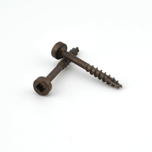Yellowbird #7 x 1-1/4 Pan Head - Square Plain Lube - Coarse Thread - Type 17 Pocket Screw - Bit Included - 700 Ct. 1-1/4"