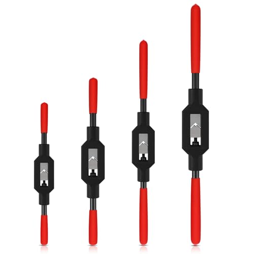 WILLBOND 4 Pcs Tap Wrench, 1/16"-1/4", 1/16"-3/8", 3/16"-1/2", 1/4"-3/4" 1/16"-1/4",1/16"-3/8", 3/16"-1/2", 1/4"-3/4"