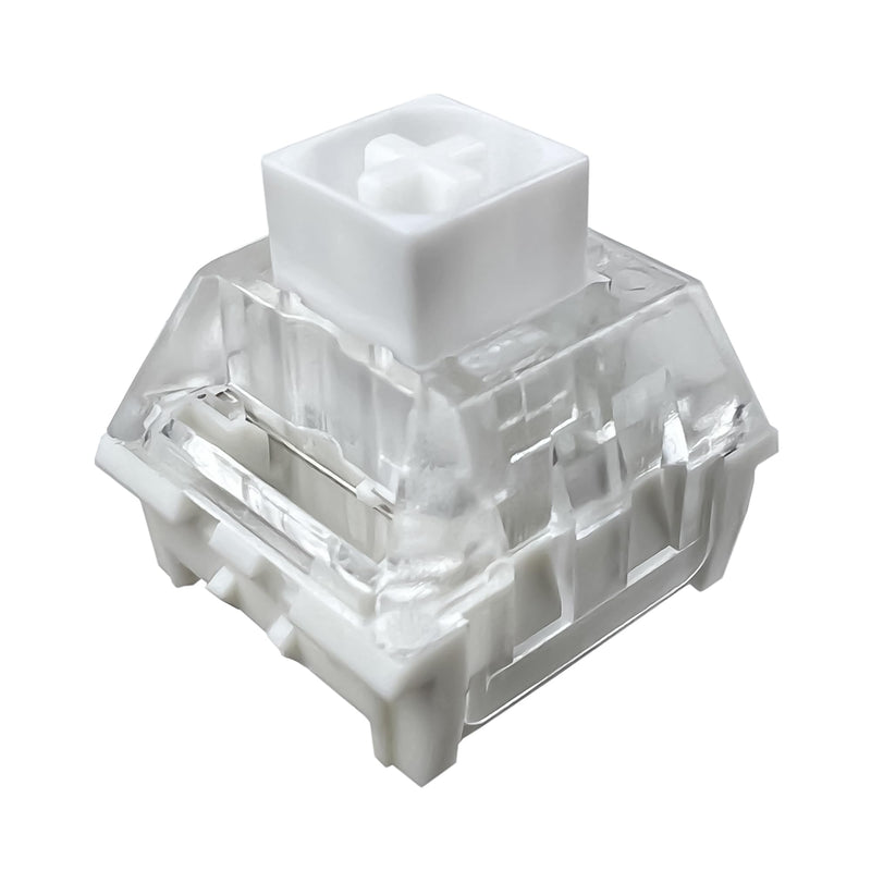 Kailh Box White Clicky Keyboard Switch,3-pin 45gf Pre-Lubed Dustproof Waterproof RGB SMD Key Switches for Mechanical Gaming Keyboard(White,90pcs) 90Pcs