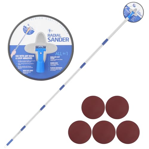 Drywall Pole Sander, 44"-86" Extension Pole Radial Round Pole Sander