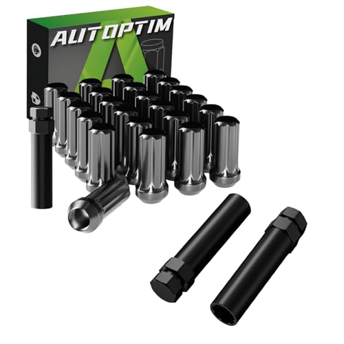 AUTOPTIM M14x1.5 7 Spline Lug Nuts & Lug Nuts Socket Key