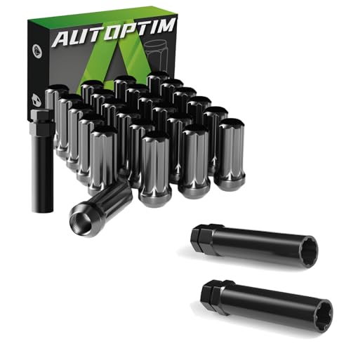 AUTOPTIM M14x1.5 Spline Lug Nuts & 6 & 7 Spline Lug Nut Socket Key