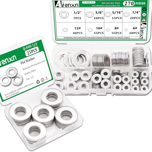 SAE Sizes 304 Stainless Steel Flat Washers