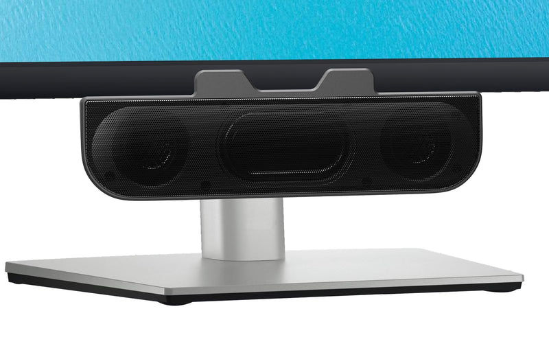 [Upgraded] Computer Speakers for Desktop PC | Monitor Speakers | USB Plug-N-play External Speakers for Laptop, Small PC Soundbar with HD Sound, Loud Volume, Enhanced Bass – Easily Clamps to Monitors