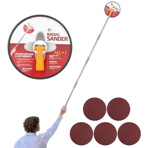 Pole Sander for Drywall, 86"Manual Hand Drywall Sander with Extension Pole 86IN