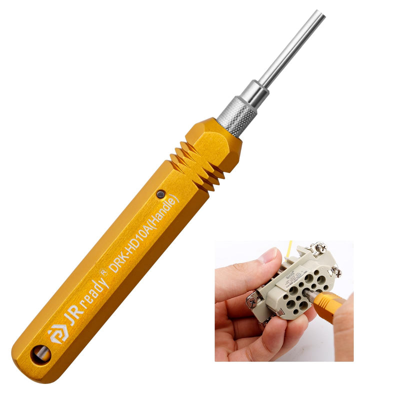 JRready DRK-HD10A Contact Removal Tool For Removing Harting HAN D/Han DD Series From 10A 16A Cold-Crimping Pins TE/WAIN Series 10A Terminals For Heavy Connector De-Pin Tool From Terminals DRK-HD10A-EU