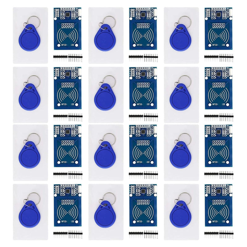 RFID RF IC Card Induction Module 13.56MHz 12pcs | SPI interface, working current: 13-26mA/DC 3.3V, compatible with Arduino, compatible with Raspberry Pi