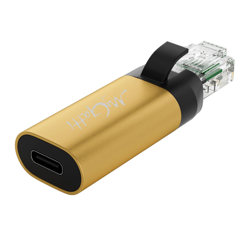 USB C to Ethernet Adapter, New Idea RJ45 Male to USB C Female Network LAN Adapter, Built-in Smart Chip, Simply Insert Daily Charging Cables to Access The Internet RJ45 to USB-C Adapter