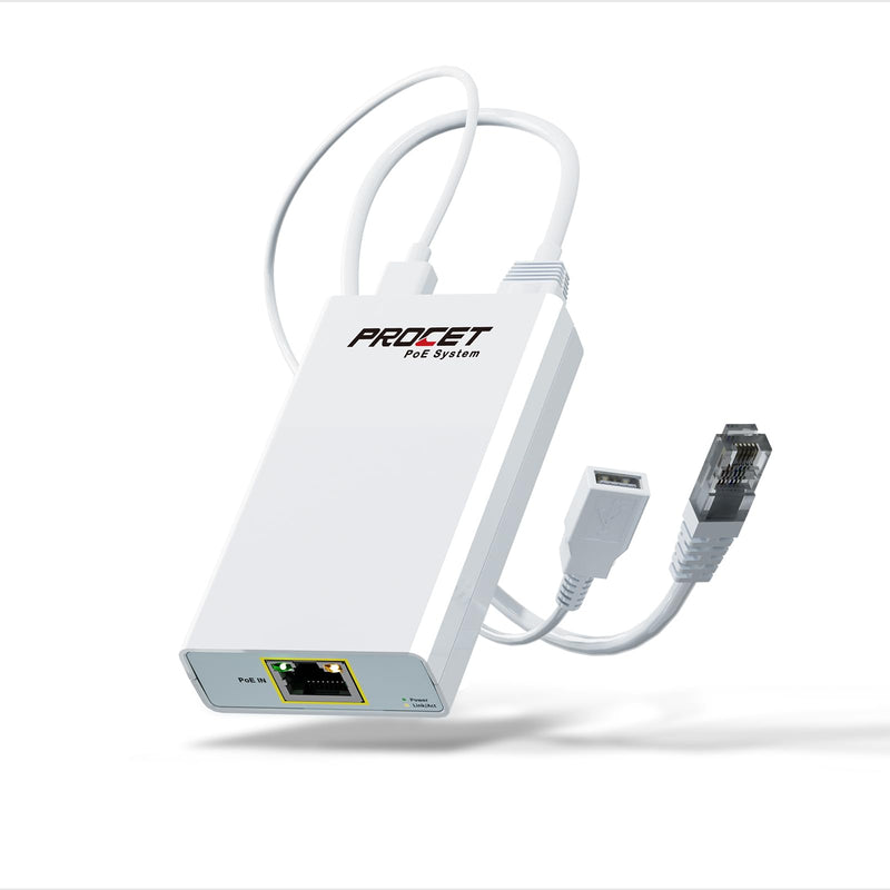 Gigabit PoE Splitter 5V 3A, PoE to USB Type A Female Port/PoE to USB C, IEEE 802.3at Compliant, for IP Camera/VoIP Phone/AP, B-PT-ATC-5V