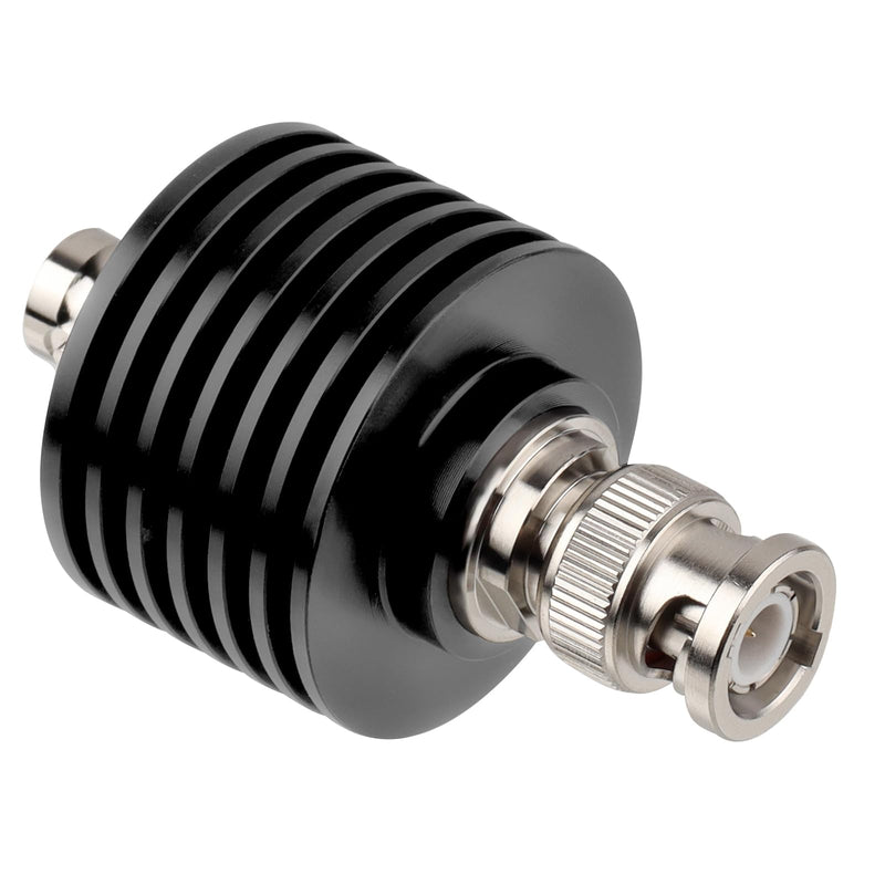 XRDS -RF BNC Male to BNC Female Coaxial RF Attenuator 10W 20dB, 50 Ohm Attenuator, 10W BNC Male to Female Connector, High-Power RF Coaxial Attenuator for Signal Reduction, Testing & Telecommunications