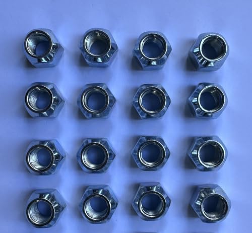 1/2"-20 Lug Nuts Replacement for E-Z-GO Clubcar Golf Carts, Scag Toro Exmark Aerators Staris Lazer Z E S X Staris Lawn Mower, Hydro-Gear hubs, Dexter Trailer Axle Polaris ATV (16pcs) 16