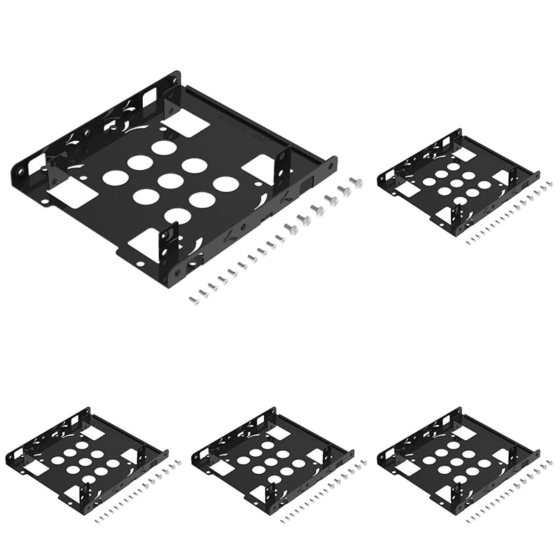 SABRENT 2.5 Inch to 3.5 Inch Internal Hard Disk Drive Mounting Bracket Kit (BK-HDDH) (Pack of 5) Mounting Bracket (Pack of 5)