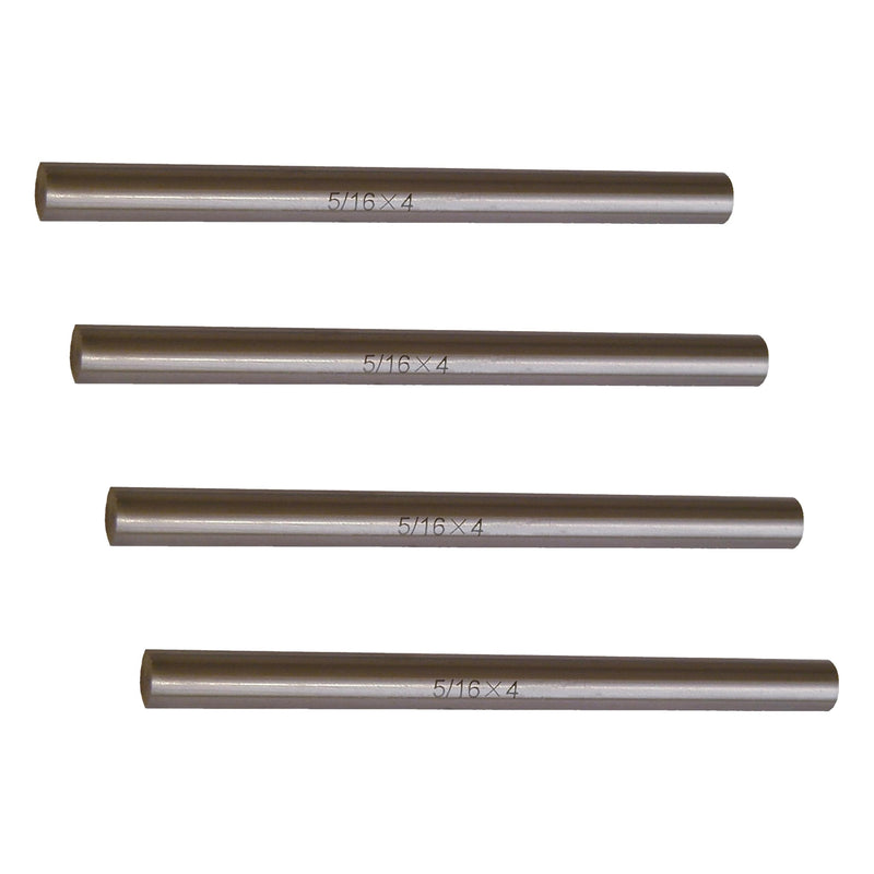 HHIP 2000-0385 Steel HSS Round Tool Bit, 3/8" x 5" (Pack of 4) 3/8 x 5" (Pack of 4) Round Shape