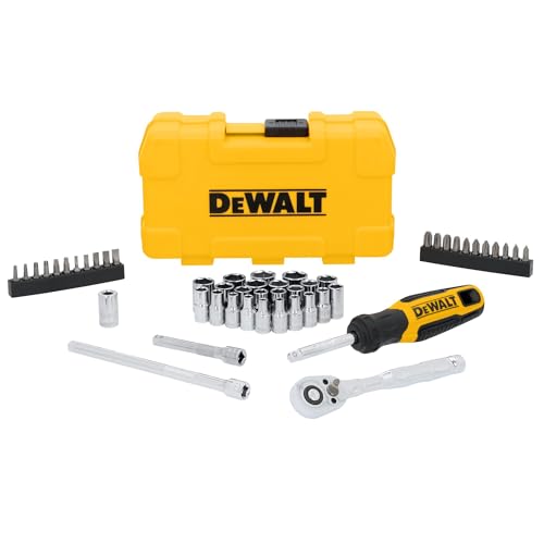DEWALT 1/4" Drive 50 Pc Mechanics Tool Set (DWMT45422) STANDARD NEW 1/4" 50 Piece Set