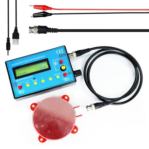 Function Signal Generator FG-200 DDS - Multifunctional Device for 0.01 Hz-500 KHz: Sine, Rectangle, Sawtooth Waves, High Precision - Signal Generator with Frequency Module
