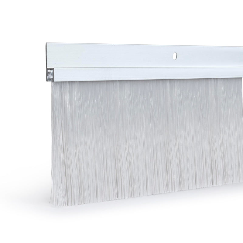 Trademark Hardware Door Sweep Brush - Silver Aluminum - 3" x 56 Inches - TH30090C 56 Inches Long Aluminum (Silver)