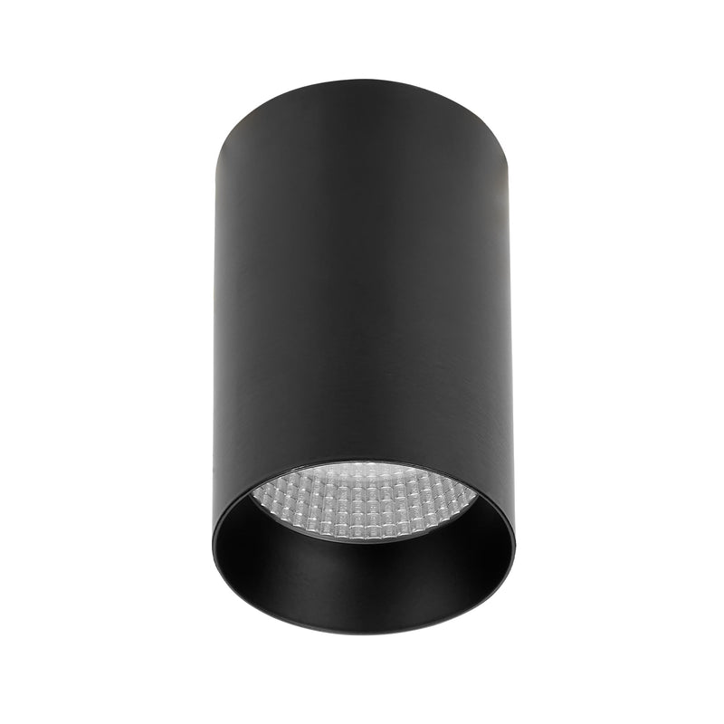 Maxxima 3 in. LED Cylinder Downlight, Recessed Ceiling Spot Light, 900 Lumens, 5 CCT Selectable 2700K/3000K/3500K/4000K/5000K, Dimmable, Black, 90 CRI, IC Rated, Canless, J-Box Included