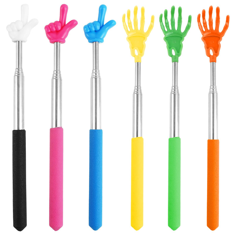 6 Pack Pointer Stick for Classroom,Pointer Stick,Telescoping Hand Pointer,Talking Stick, Retractable Stick & Back Scratcher,Classroom Pointer Fingers for Elementary School Kindergarten Teacher