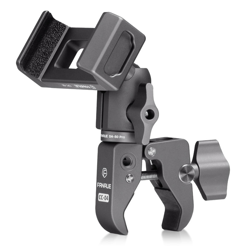 FANAUE Motorcycle Phone Mount with 1" Ball Head Adapter , Bike Phone Mount [1s Lock][Secure Protection], 360° Rotatable Phone Holder for Mountain Bike/ATV/Scooter Handlebar Fit for 6"-8.5" Phone