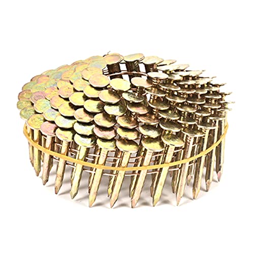 15 Degree Coil Roofing Nails 1"x .120" for Roofing Nail Gun 600 Pcs 1 inch