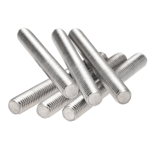 1/2"-13 Fully All Threaded Rod & Studs, 5" Length, 304 Stainless Steel Right Hand Thread Screw for Furniture Anchor Bolts, Clamps, Hangers and U-Bolts 6 Pack 1/2"-13 x 5"