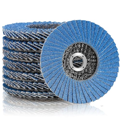 Flap Discs, Flap Discs, Sanding Discs, Sanding Mop Disc, 8 Pieces, Diameter 76 mm x 10 mm, Grain 40/60/80/120 Mixing Set, Sanding Disc, Sanding Mop Flap Disk