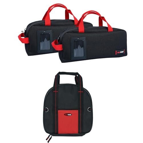 MELOTOUGH Canvas Tool Bag+14 Inch Jumper Cable Bag