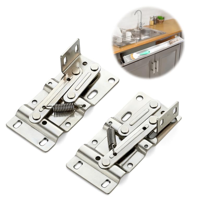 Ravinte 3 Pair Tip Out Tray Hinges Kitchen Cabinet Hinges Self Closing Cabinet Door Hinges Kitchen Cabinet Door Satin Nickel Durable Easy Install Bathroom Sink Front Drawer Hardware