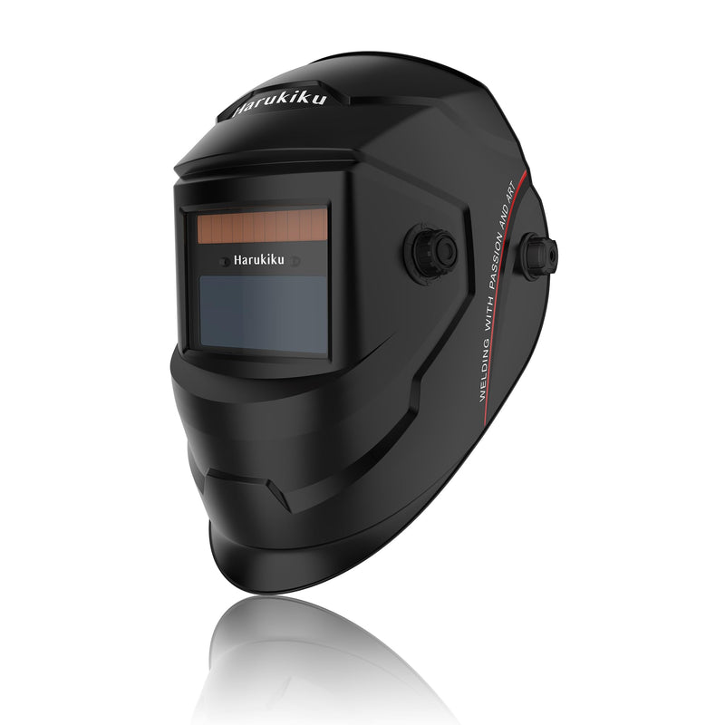 True Color Solar Powered Auto Darkening Welding Helmet, Wide Shade 4/9-13 for TIG MIG ARC Welder Mask Hood LY500