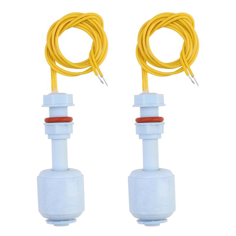 Pack of 2 Liquid Float Switch Liquid Sensor Water Level Sensor PP Plastic Float Switch for Hydroponics Gardening Aquarium Pool Tank 10W 52mm Blue