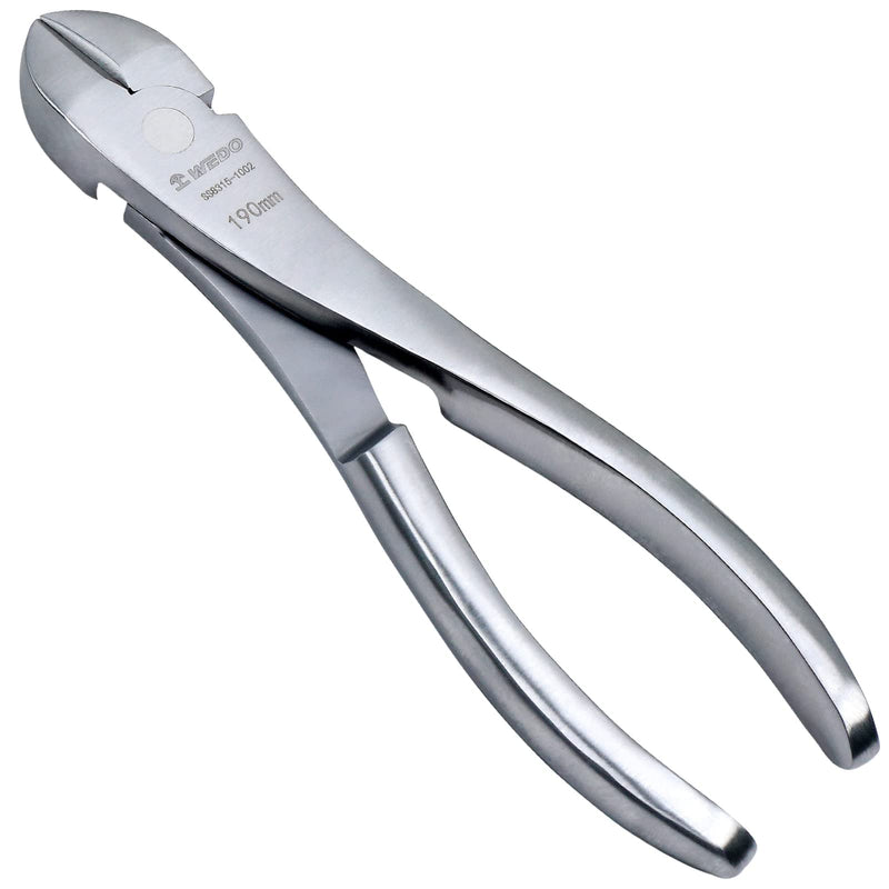 WEDO 7.5-inch Stainless Steel Diagonal Cutting Pliers, Side Cutting Pliers, Wire Cutter, Diagonal Cutters for Cutting Wires, Length 190mm