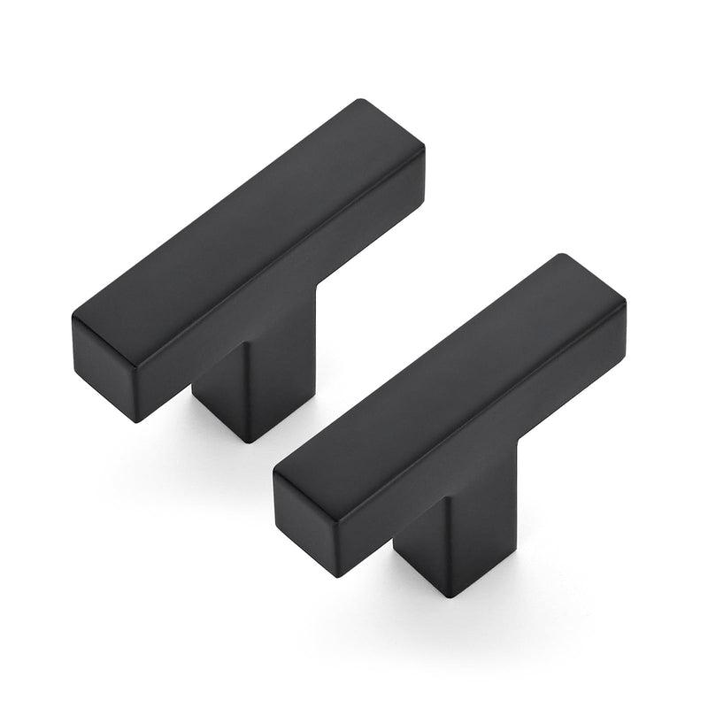 JOY DECOR 20 Pack Cabinet Knobs, Black Cabinet Handles, 2 Inch Kitchen Knobs, Single Hole Drawer Hardware for Dresser Drawers
