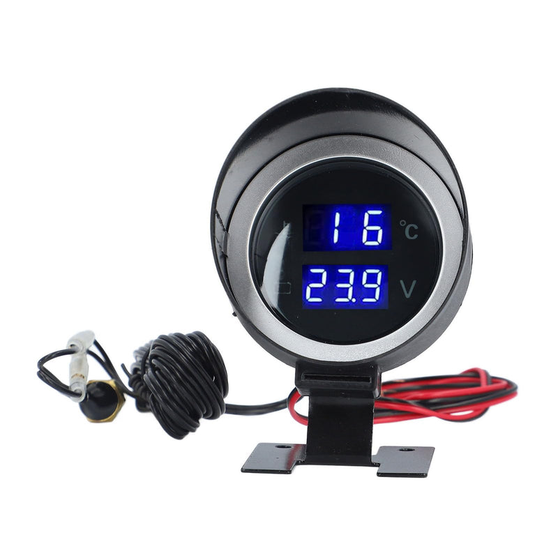 2 in 1 Volt Water Temp Meter,Water Temperature Gauge, Water Temp Thermometer Meter Kit,High Accuracy Universal Fit for Cars Trucks RVs, Suitable for 12V-36V Vehicles