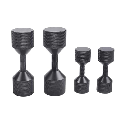 4 Pcs Aluminium Flange Two Hole Alignment Pins - 1-1/8" and 1-5/8" Detachable Double Hole Pins Black Black without Built-In Level