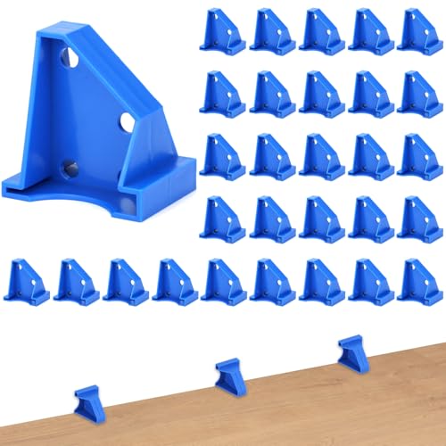 QWORK Flooring Spacers, 1/4'' & 1/2'' Gap – 40 PCS Laminate Wood Flooring Tools Installation Spacers for Laminate, Vinyl, Engineered Hardwood, Bamboo & LVT, Floating Floor Installation