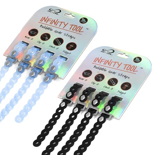 MODL Infinity Tool™ 8-Pack (4 Black, 4 Glacier) for Camping, Travel & EDC