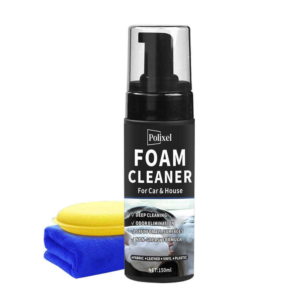 Multifunctional Foam Cleaner for Car - Car Interior Cleaner & Deep Stain Remover for Home, Car Seat Cleaner, Powerful Foam Removes Dirt and Stains from Fabric and Carpets - 5oz / 150ml