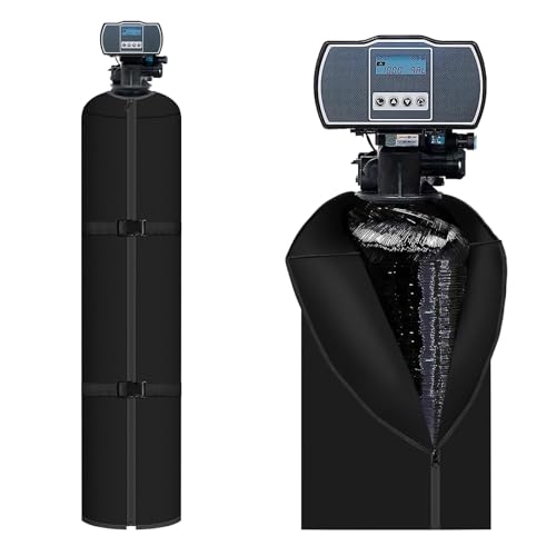 Neoprene Water Softener Tank Jacket Prevents Sweating, 12''D x 52''H, Black