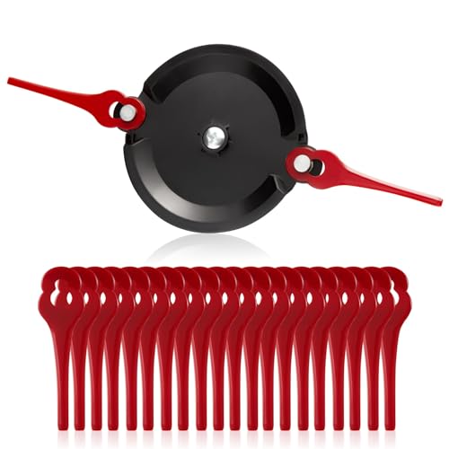 Double Blade Cutting Disc with 20 Blades Compatible with Florabest FRTA 20 A1 Edge Cutter, FAT 18B2, FAT 18B3, Güde 250/18 RT, Parkside PRTA 20-Li A1 - LIDL IAN 311046, Mounting Screws 1 X Cutting Disc, 20 Blades