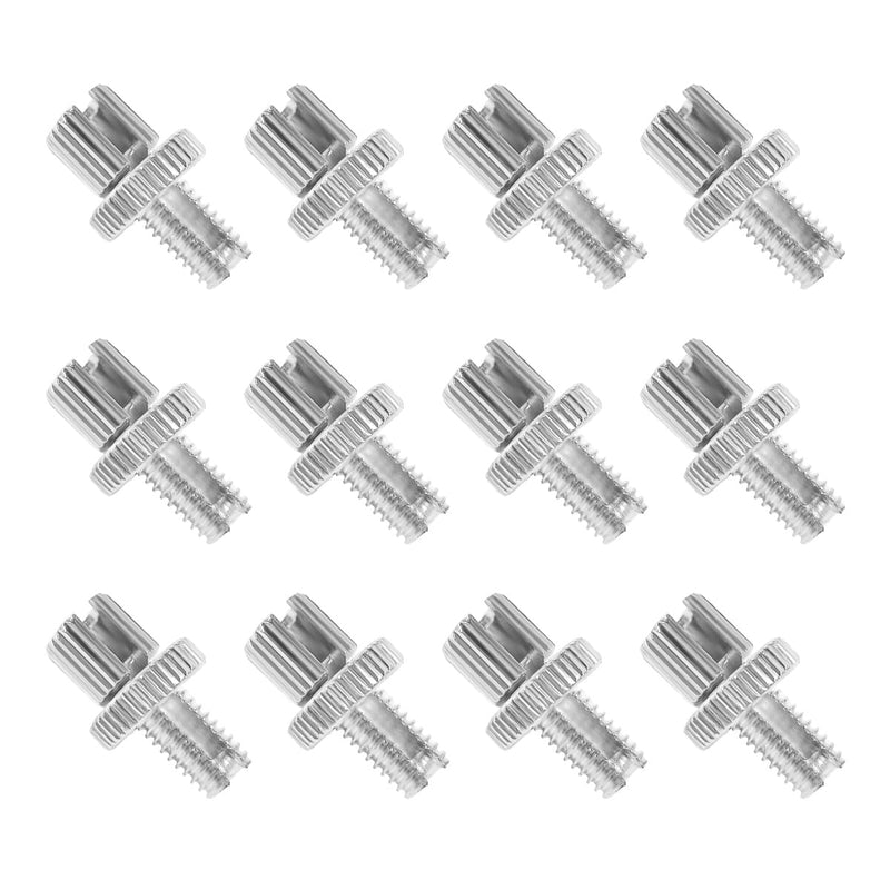 12 PCS Clutch Brake Cable Adjuster Screws, 8mm Metric Clutch Adjuster Nut Bolts Replace 34-67090, Brake Cable Adjuster Bolt for Bicycle ATV CT70 XR50, Motorcycle Accessories (Silver) Silver