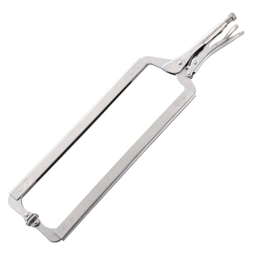MAXPOWER 24-inch C Clamp Locking Pliers, Large Locking C Clamp with Grip Swivel Pads, MAX Jaw Capacity Up to 10"