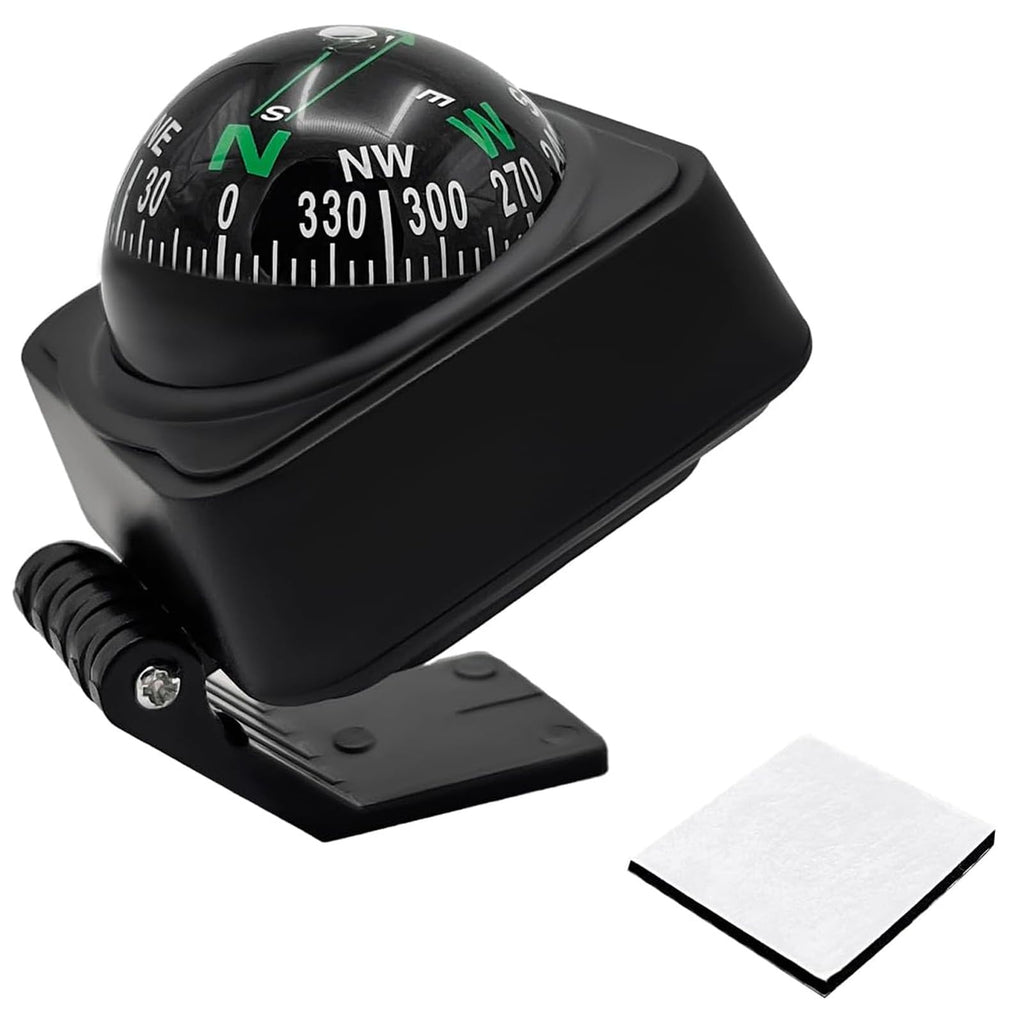 GOKT Marine Compass - Variable Angle Car Compass, Dash Compass for Automotive Use, Durable and Reliable Navigation Tool for Your Vehicle Car Compass Ball, Dash Mount Adjustable Compass