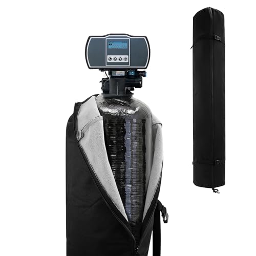 Heavy Duty Water Softener Tank Jacket,Outdoor Insulated Water Softener Tank Cover,600D Oxford Fabric with Plush Lining