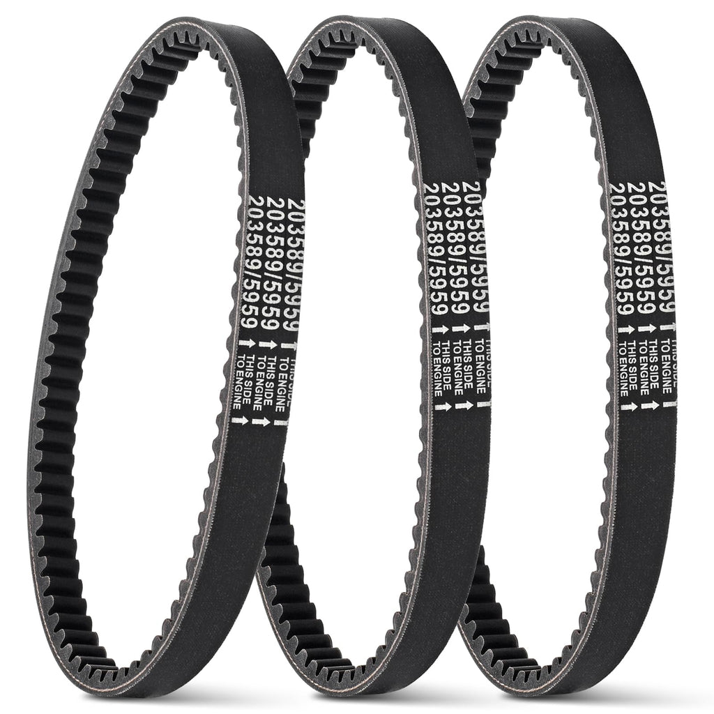 Go Kart Drive Belt, 3PCS Drive Belts, Cheimaxy 30 Series Torque Converter Belt for Manco 5959 / Comet 203589 Part Replacement