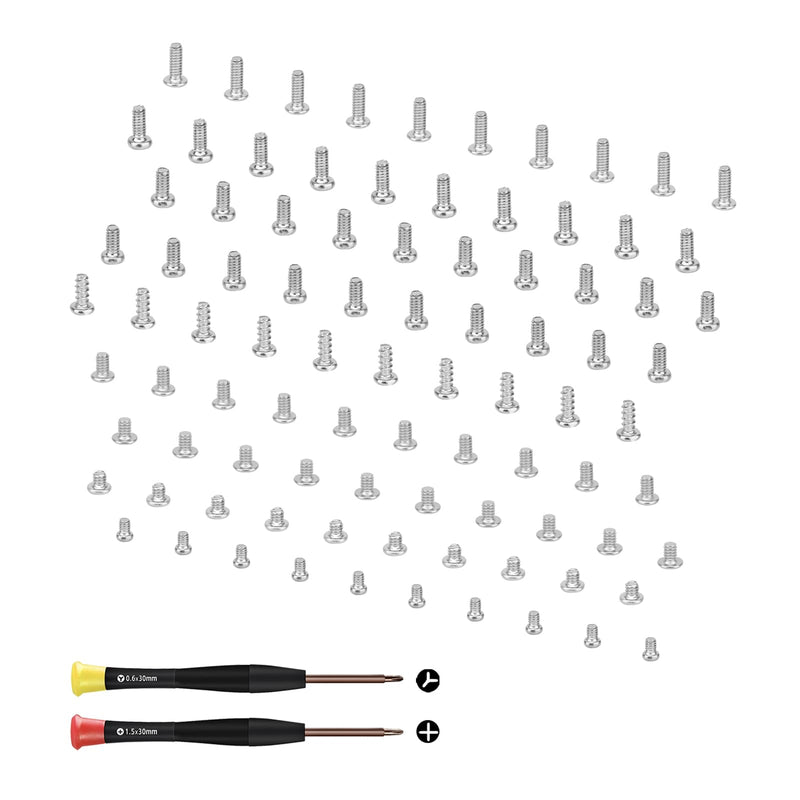 for Samsung Galaxy Mobile Phone Full Complete Screws Replacement Kit for All Models A15 A14 A13 5G S24 S23 S22 Plus Ultra Internal Screw Fix Inner Parts with Screwdrivers Repair Tool Full Set
